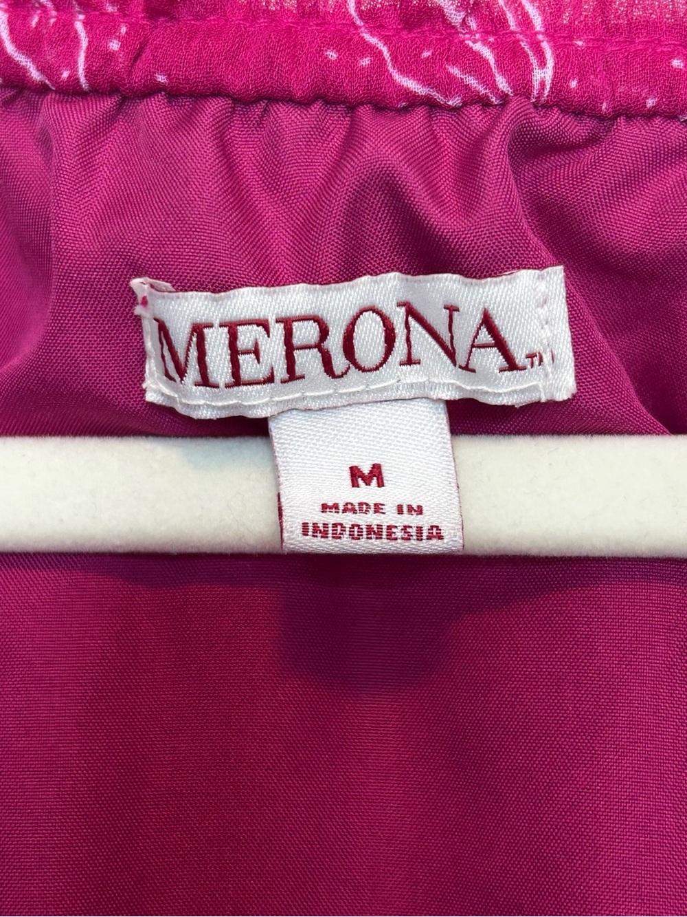 Merona Magenta Floral Sleeveless Tie-Neck Mini Dress - Picture 5 of 5